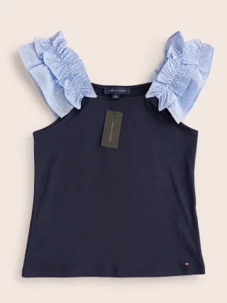 TOMMY HILFIGER RUFFLE TOP