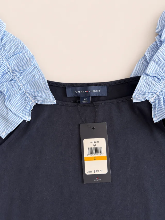 TOMMY HILFIGER RUFFLE TOP